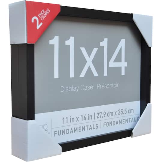 2-Pack Black 11" x 14" Shadow Boxes, Fundamentals By Studio Décor®